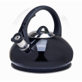 Stovetop tea kettle with whistling spout black