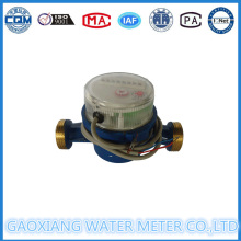 Single Jet Brass Water Meter with Pulse Output