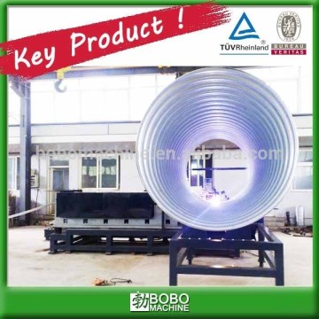 Large diameter metal culvert machine