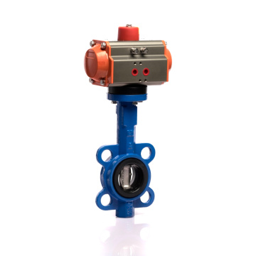 Pneumatic Actuator with Wafer Butterfly Valve