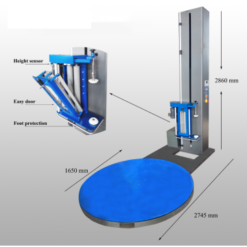 Halbautomatische Paletten-Stretchfolien-Wickelmaschine