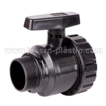 PP COMPRESSION SINGLE UNION BALL VALVE(MALE&FEMA