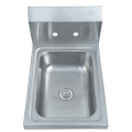 Wall Mount Hand Basin Sink With Backsplash