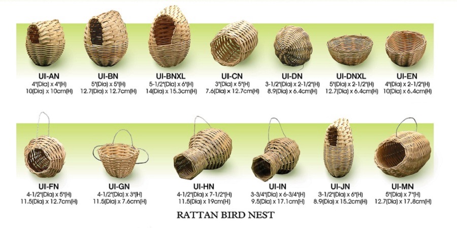 Handmade Rattan bird nest all