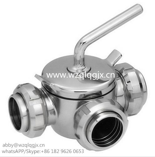 Stainless Steel Dairy Plug Valve With Union