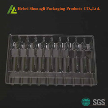 Clear PVC Plastic Vials Tray Packaging