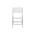 Buena venta al aire libre plegable plástico silla de comedor blanco