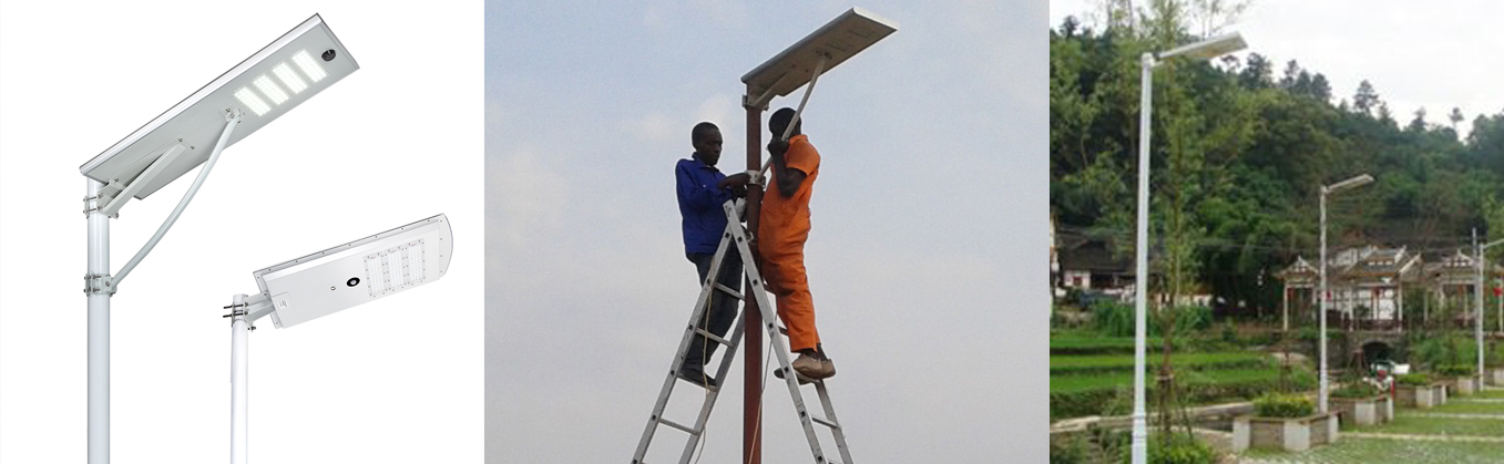 Solar Powered Street Lamps