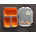 Silicone  collapsible lunch box food containers