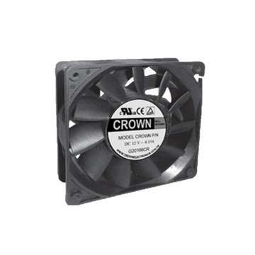 Crown 12038 Ventilador de motor axial sin escobillas DC