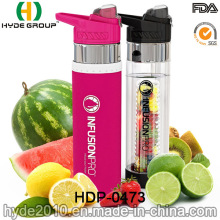 700ml BPA libre fruta plástica infusión botella, nueva botella de agua de Tritan (HDP-0473) modificado para requisitos particulares