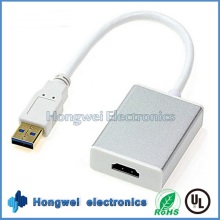 Cable de adaptador de alta velocidad USB3.0 a 1.4HDMI con controladores y utilidades