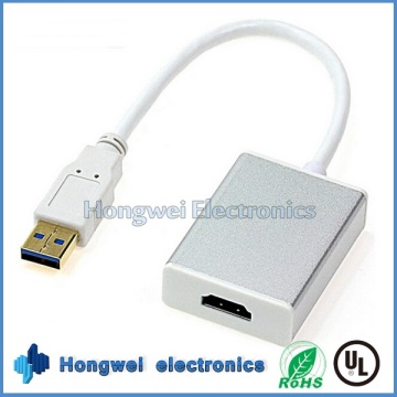 High Speed ​​USB3.0 bis 1.4HDMI Adapterkabel mit Treiber und Dienstprogramme