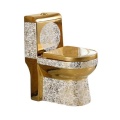 Bathroom Sets Ceramic Washdown One Piece gold Toilet