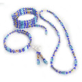 Hématite Set poudre bleu bijoux