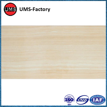 Thin layer ceramic wood effect tile