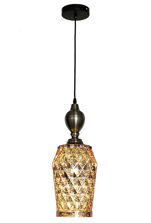 E27 Rose Gold Retro Chandelier