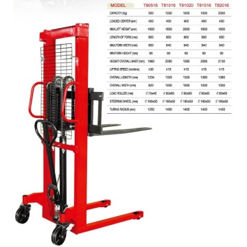 Hydraulic Hand Lift Stacker