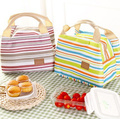 Fashion Thermal Insulation Striped Lunch Bag (54048)