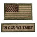 Patches velcro personnalisés de moral tactique USA Flag Multitan