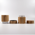 30g 50g Full Bamboo Cream Jar Cosmetic Glass