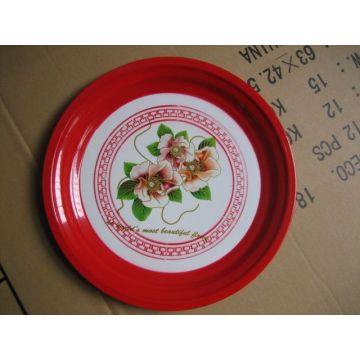 Red Color Hot Sale Enamel Plate