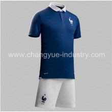 2014 nuevo diseño Francia mundial Copa fútbol jersey Tailandia calidad uniformes kits del fútbol