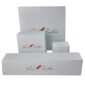 White trendy fancy paper jewelry set boxes