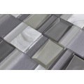 NUEVA COCINA DE PRODUCTO Cerámica de mosaico de vidrio gris blanco