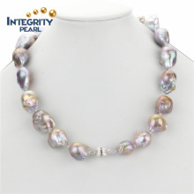 Collar de agua dulce 15mm AA 18 &quot;Nucleated Pearl