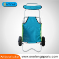 Aluminum deluxe multifunction beach cart