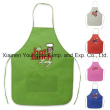 Cheap Promotional Custom Printed Non-Woven Cooking Apron with Pockets