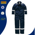 Mens Cotton High Sichtbarkeit Navy Blue Isoliert Coverall