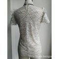 Cotton Nylon Lace Ladies Blouse Sleeve Sweater