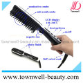 LCD Salon Peluquería Herramientas Ceramic Flat Iron Brush Profesional