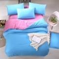 Comfortable Microfibre  Polyester Solid  Bedding Duvet Cover Set