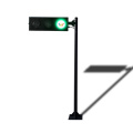 temporary 125mm led directional traffic light pole