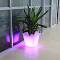 Macetas de flores rectangulares de plástico Led de moda