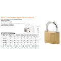 Dual-Line Imitate Brass Padlock with Atom Key 20mm to 75mm Avaliable