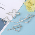 Korean fashion metal rhinestone hair bobby pins