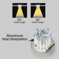 7W COB Comercial Downlight Antiglare Led Light