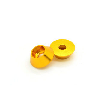 Top Quality CNC Aluminium Tattoo Spring Washer Gold