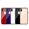 Mobile Phone Tempered Glass Case For iPhone X