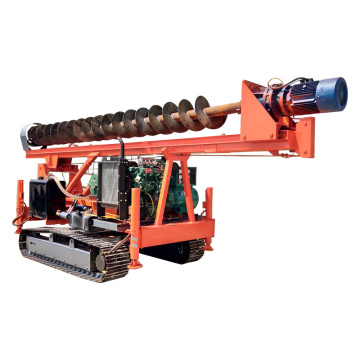 Hydraulic water drilling rig long spiral folding driver