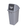 60 litros ao ar livre push plástico escaninho de lixo (yw0032)