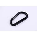 D shape Black Steel Safety Carabiner/Karabiner