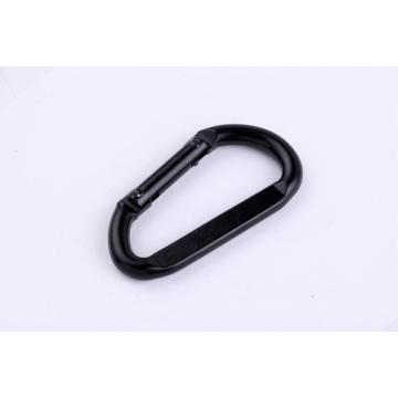 D-Form Black Steel Safety Carabiner / Karabiner