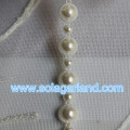 10 Yard/Roll ABS Plastic Pearl Beaded Roll Chain Ribbon