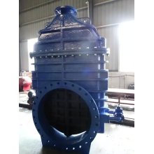 Resilient Gate Valve, DIN3352 F4 F5, with by Pass Valve, Gearbox with Top Flange ISO5210