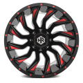 Black 4x4 rims off road truck wheels